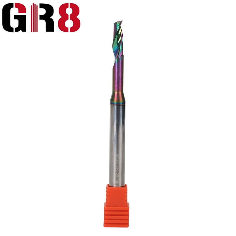 1 Flutes অ্যালুমিনিয়াম প্রক্রিয়াকরণ শেষ মিল